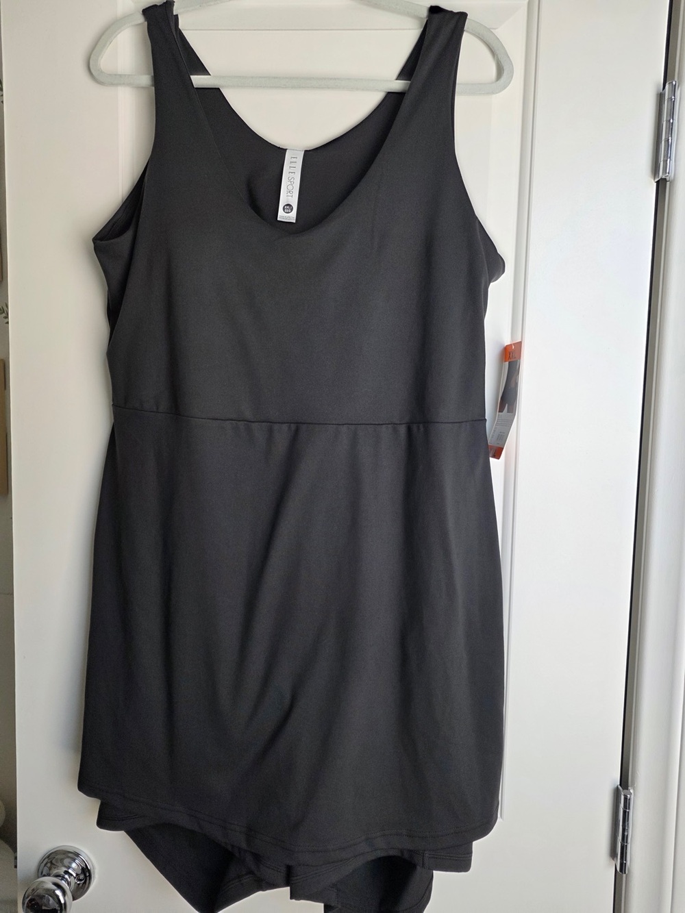 Elle Sport Women's Active Tank Dress Black, XXL